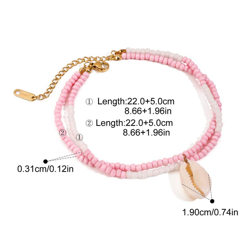 Yori Classic Double Layer Exquisite Anklet for Women Girls Summer Bohemia Jewelry Gifts Bijoux Femme 2025 New