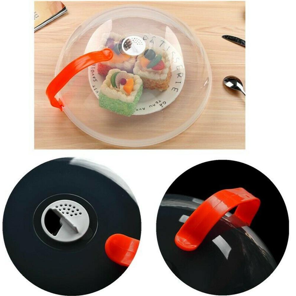 Microwave Food Cover Heat-resistant Food Splatter Guard Microwave Oven Pan Lid Plate Stove Cover Transparent Anti-Splash Cover