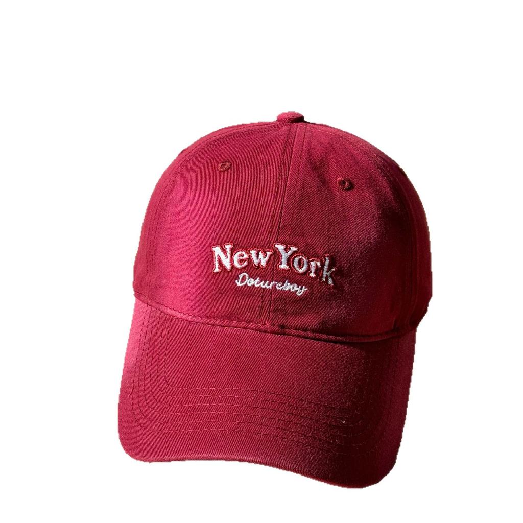 Spring and summer new big head circumference pure cotton soft top baseball cap, letter wide brim men's peaked cap, versatile casual sunshade
