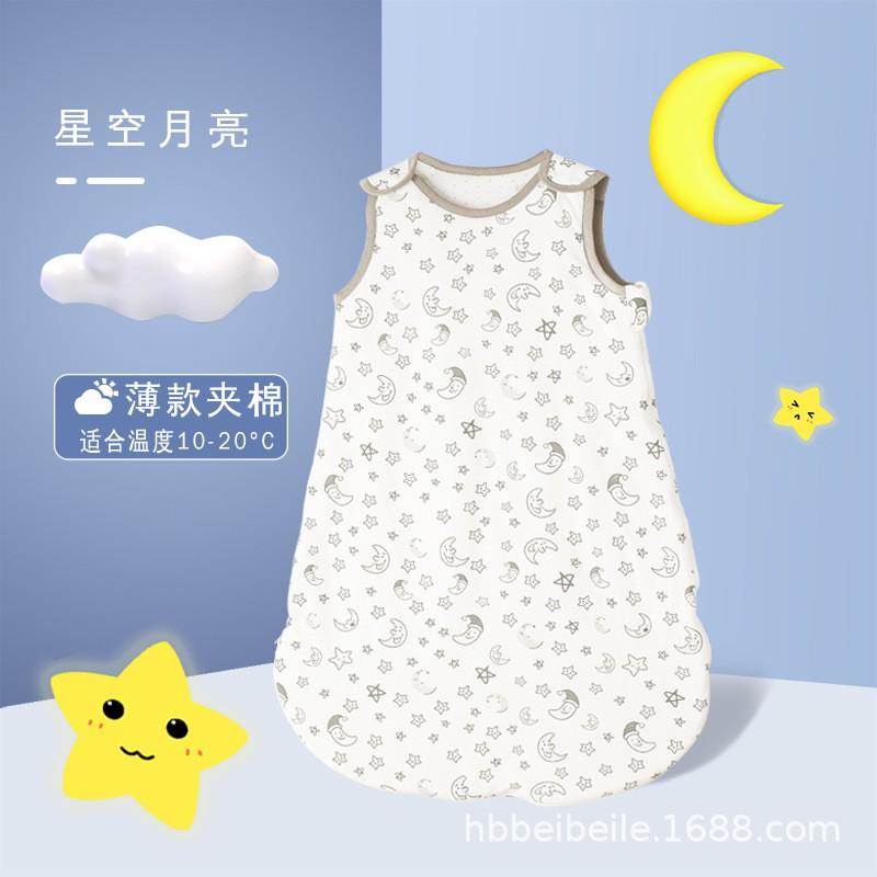 Baby Cotton Sleeveless Sleep Sack Winter Warm Anti-kick Blanket Infants