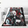 Friday Jason Voorhees 13th Blankets Fleece Spring/Autumn Horror Movie Scary Multi-function Warm Throw Blankets Bedding Rug Piece