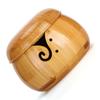 Wooden Yarn Storage Bowl Environmentally Friendly for Household Circular with Lid Crafted Box