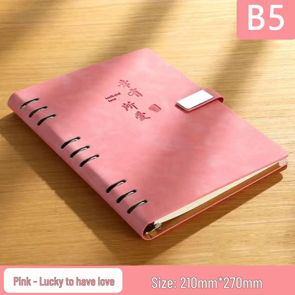 Abnehmbares B5 Hochwertiges Notizbuch-Set mit losen Blättern: Geschenk für Studenten & Geschäftsleute