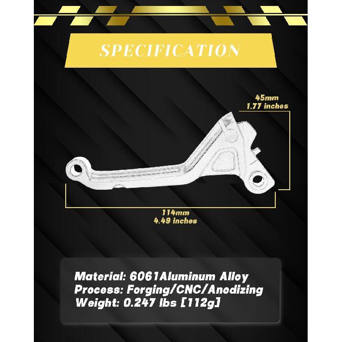 Manetes de Freio Direito e Esquerdo MX650 Alumínio para Razor MX650/500, SX500, Knight Black