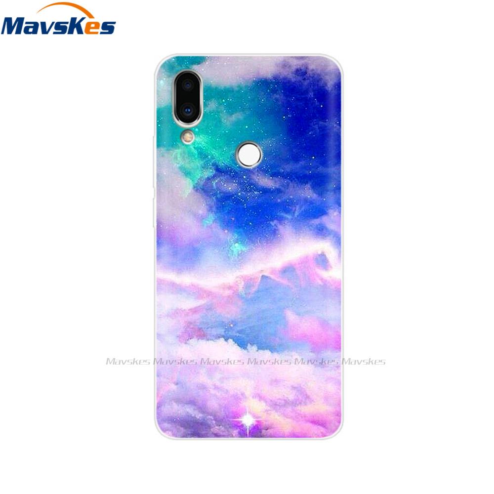Soft TPU Case for Meizu Note 9 Cat Animal Flower Printed Protective Silicone Covers Phone Shells Bags Bumper for Meizu Note9