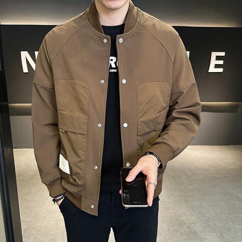 High-End Hong Kong Style Jacket Men'S Jacket Spring And Autumn New Casual Baseball Uniform Men'S Handsome Top Trendy Brand