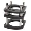 Trimming Machine Router Lift Table Base Aluminum Alloy Router Lift System with 4 Jaw Clamping Black