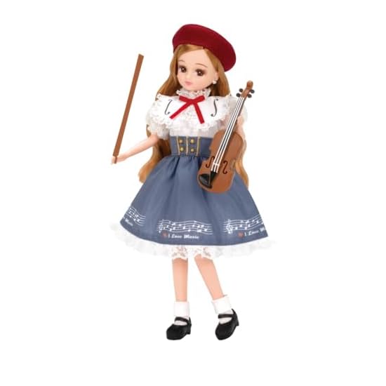 Takara Tomy Licca-chan Dress LW-19 Violin Lesson Dress-up Pretend Play Toy Ages 3 and up