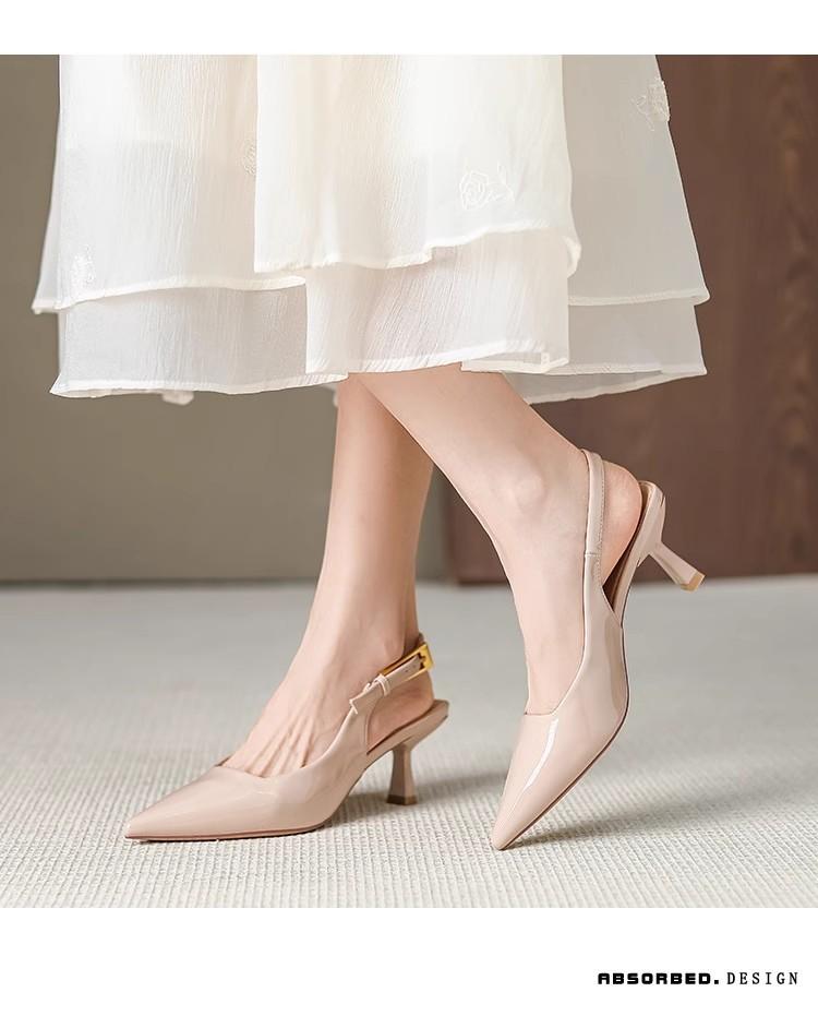 Summer New Versatile Temperament Pointed Simple Personality Fashion Light Mouth High Heel Stiletto Single Shoes