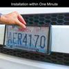 ANBOO 2 Pack License Plate Cover, Clear License Plate Protector License Plate Frame For American Standard Cars,12.2"X6.3", Grey