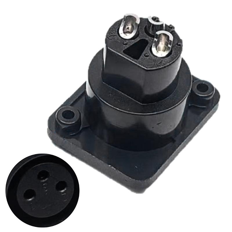 3Pin XLR Straight Terminal Panel Mount Connector ABS Alloy Auditory Adapter For Studio Live Performances