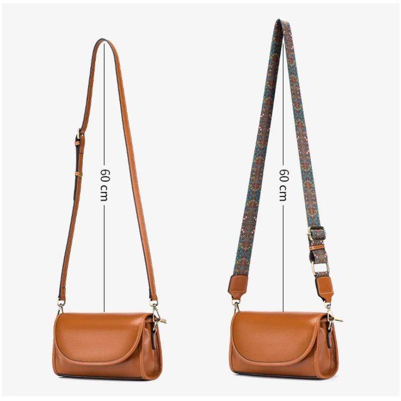 Women's Lightweight Small Crossbody Bag, Summer Genuine Leather Phe & Coin Purse, Cute Shoulder Messenger Pocket for Commuting