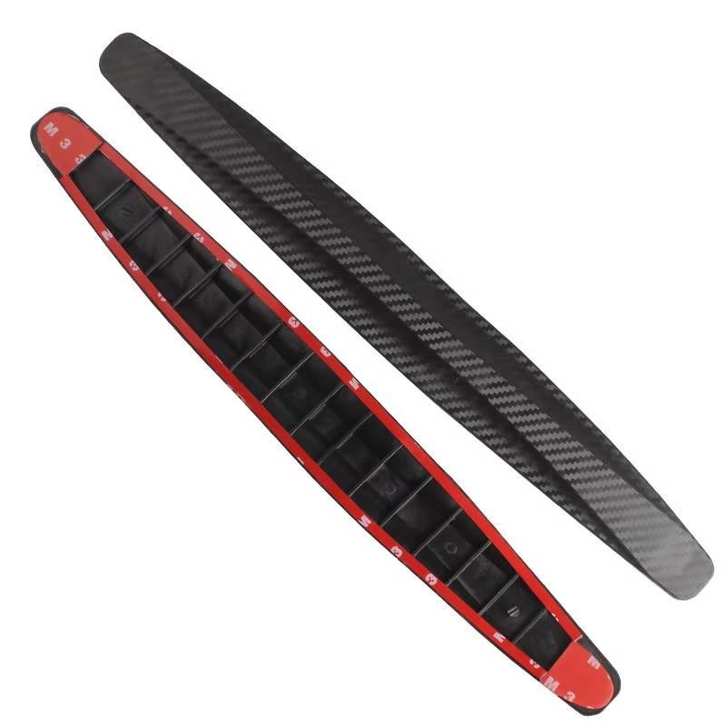 

Широкая накладка на бампер с рисунком из углеродного волокна, защитная лента от царапин для переднего и заднего бамперов автомобиля, универсальная посадка