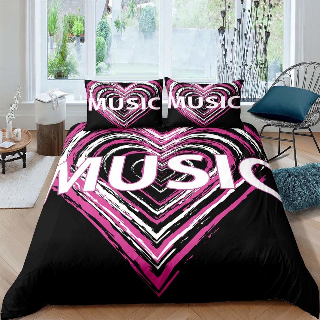 Valentine's Day Luxury Love Heart Duvet Cover - Romantic Theme for Couples, Queen Size, Ideal Women's Gift