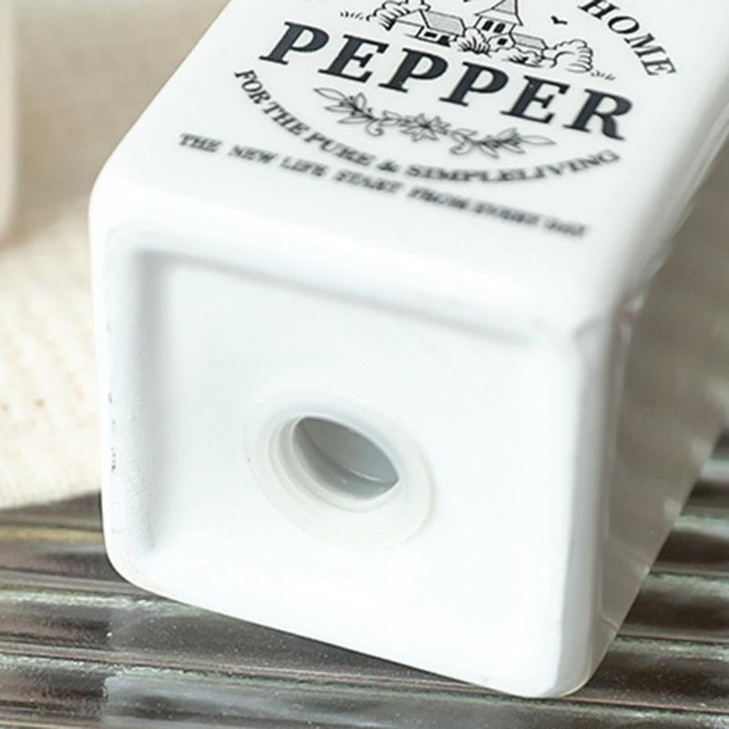 4pcs Ceramic Dispenser Set Including Oil Bottle Vinegar Bottle Salts Pepper Shaker Practical for Home Cooking