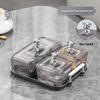 Transparent Multi-Compartment Serving Tray