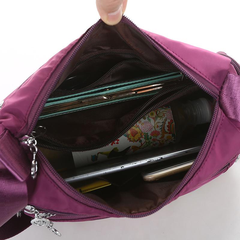 Women's Cloth Bag Shoulder Bag Waterproof Nylon Cloth Women's Bag Japanese and Korean Shoulder Oblique Span Bag Casual Bag