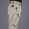 IX7 Men's Camouflage Tactical Pants - Elastic, Wear-Resistant, Soft Shell, Outdoor, Loose Fit for Spring & Autumn