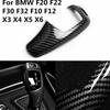 Car Sticker Gear Shift Head Handle Frame Cover Trim Carbon Fiber Interior Accessories For BMW X3 X4 X5 X6 F20 F22 F30 F32 F10 F12