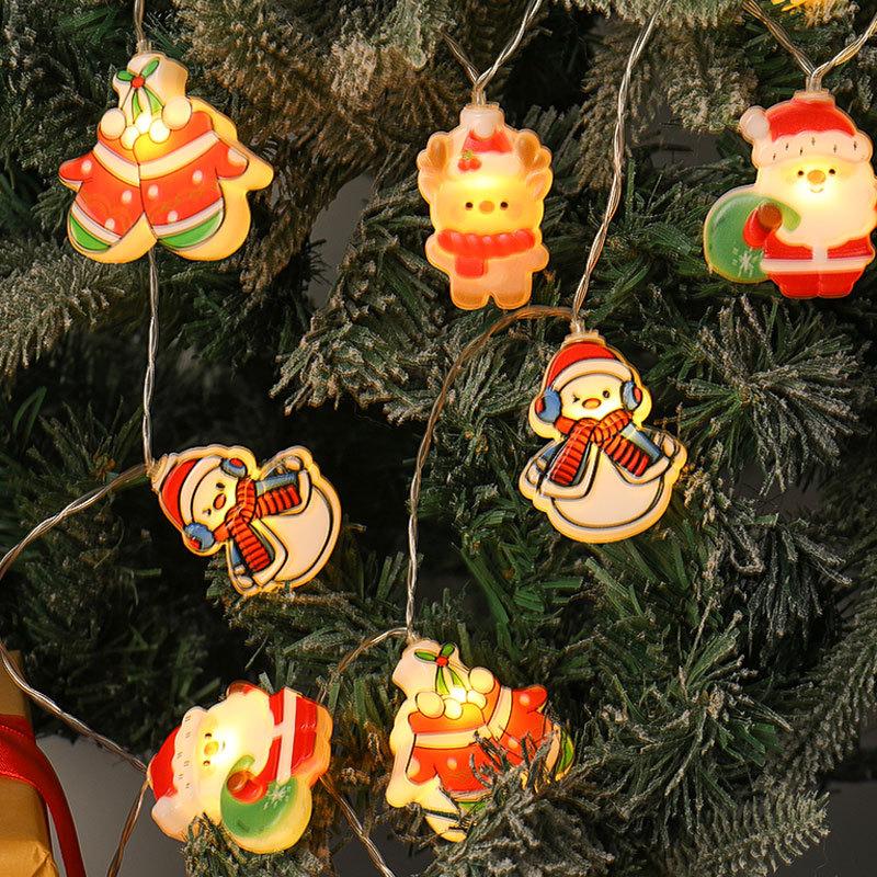 Christmas Led String Lights With Santa Snowman Reindeer For All Holiday Scenarios