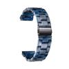 BINLUN Resin Watch Band for Men and Women, Replacement Band, Transparent, Lightweight, Sweatproof, Navy Blue, 22mm
