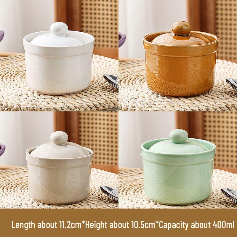 Zhao Ran Ceramic Double Boiler Stew Pot