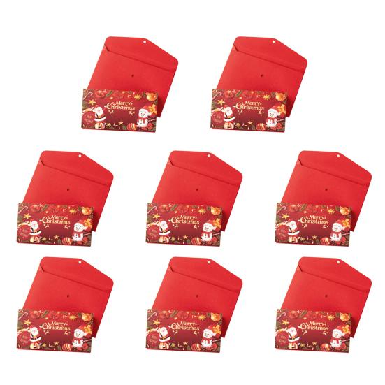 Christmas Cash Gift Envelopes with 6 Slots DIY Money Holder And Gift Card Organizer Holiday Surprise Cash Envelope for Men Women Girls Boys Kids