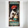 Vintage Rusty Metal Tin Sign I Just Baked You Some Siamese Cat Chef Cupcakes Shut The Fu Home Decor for Bar Cafe Man Cave