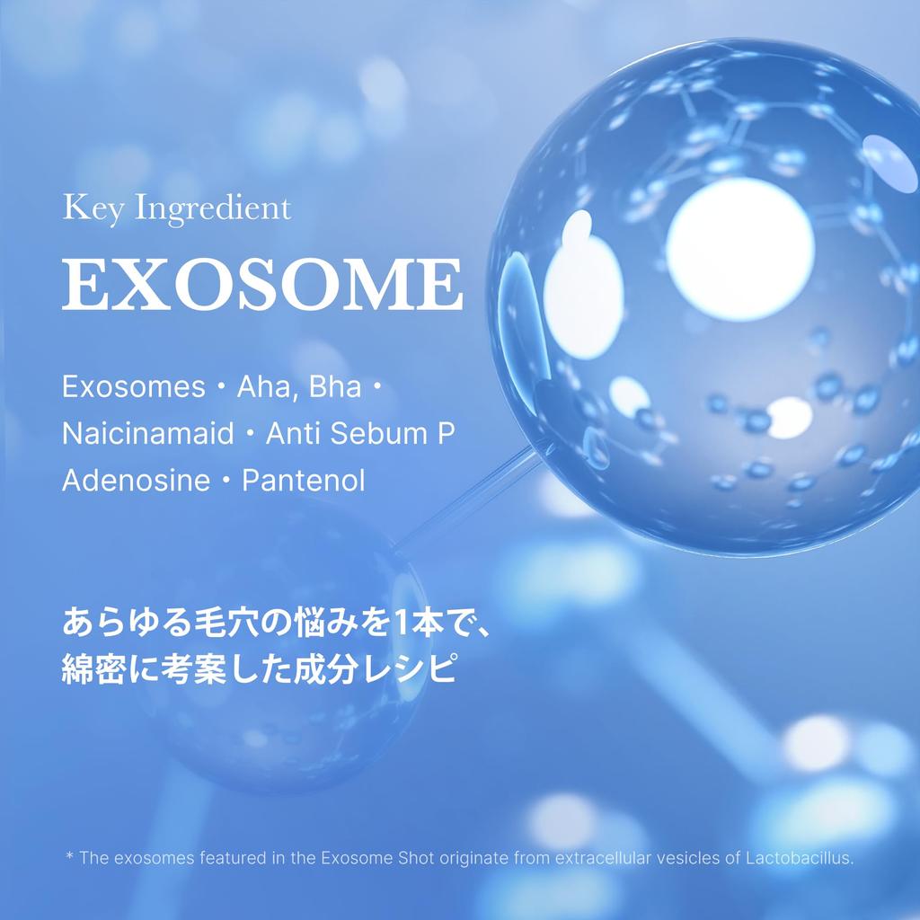 Medicube Zero 1DAY Exosome Shot 7500ppm, a topical needle serum for pore firming and sensitive skin, Korean cosmetics