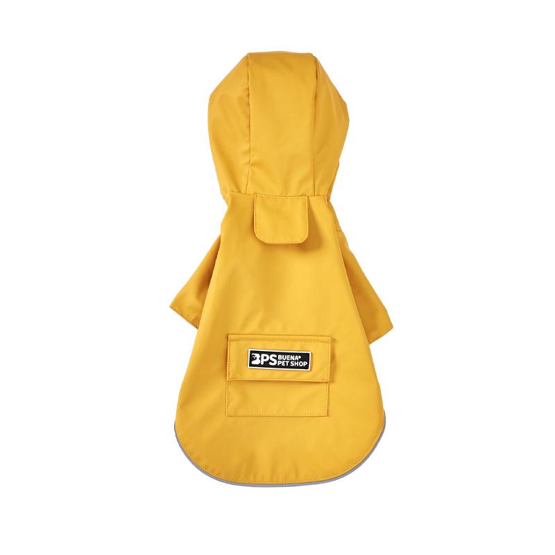 Hooded Waterproof Four-Legged Raincoat for Small Dogs