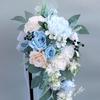 Artificial Rose Bouquets, Bride and Bridesmaid Holding Bouquets for Birthday Wedding Centerpiece Decorations