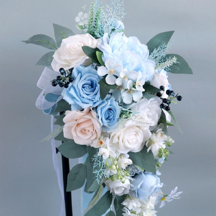 Artificial Rose Bouquets, Bride and Bridesmaid Holding Bouquets for Birthday Wedding Centerpiece Decorations