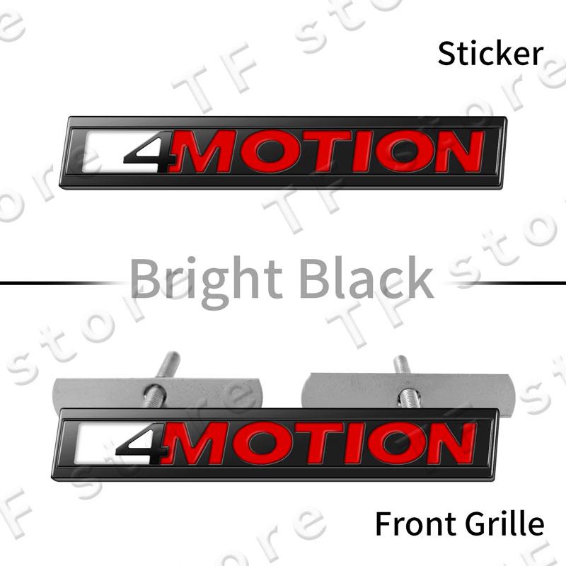 4Motion Emblem Logo Car Front Grille Badge Rear Trunk Sticker For Volkswagen Golf Passat Jetta Tiguan Accessories