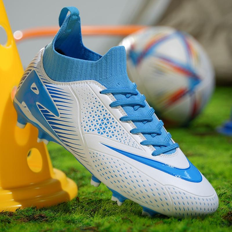 New high-top football shoes men's and women's youth artificial grass spike competition broken nail training sneakers