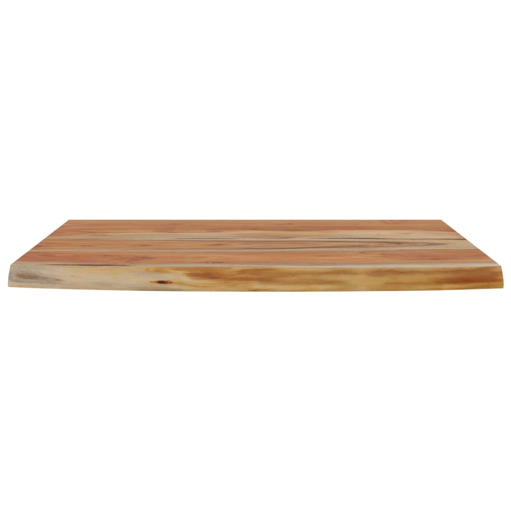 Wall Shelf 50 x 30 x 2.5 cm Rectangular Solid Acacia Wood with Natural Edge