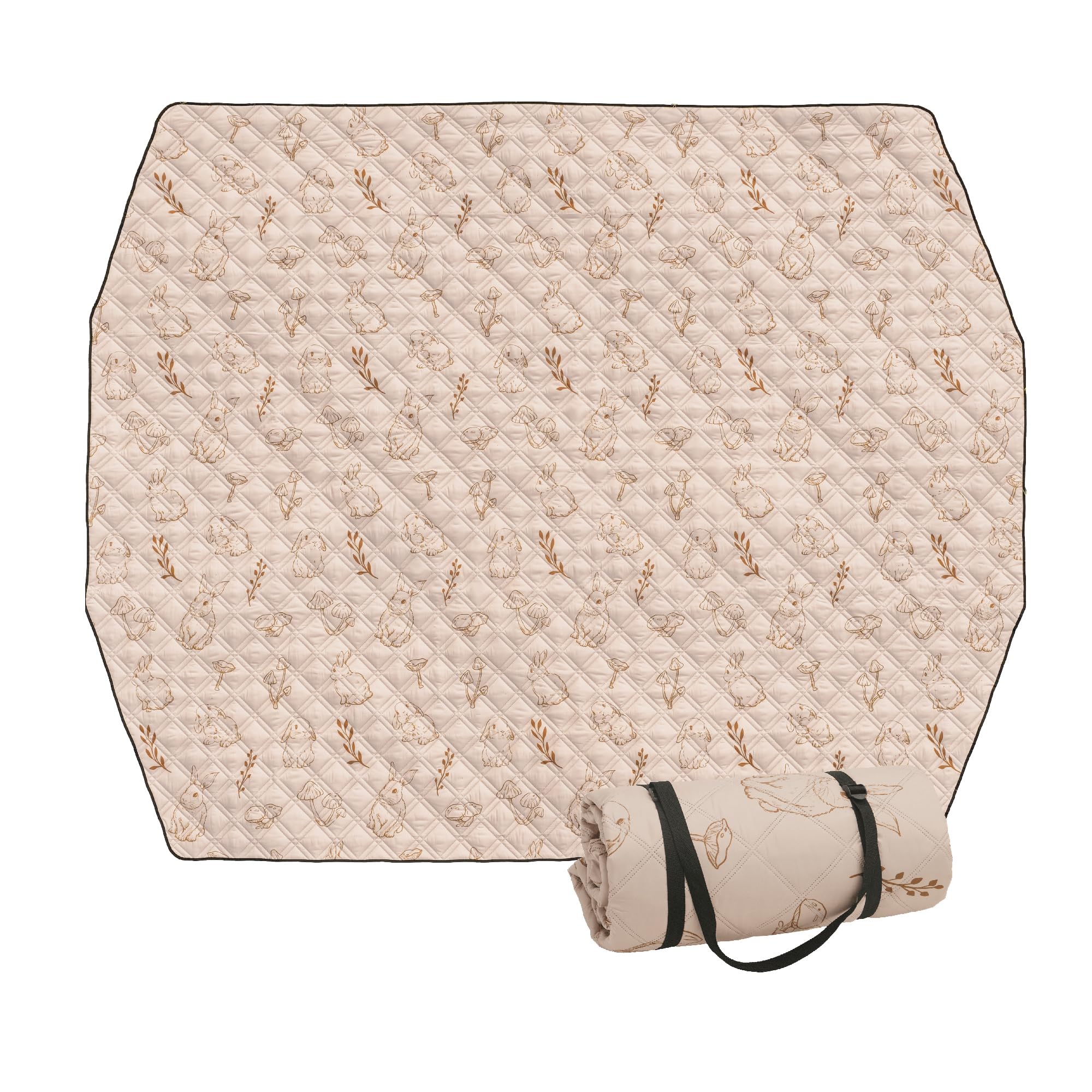 

Vidalido Thick, Large, Plush 5mm Picnic Sheet, Waterproof, Stylish, Compact, Water-Repellent, Washable, StarDorm Optional Picnic Sheet, Khaki