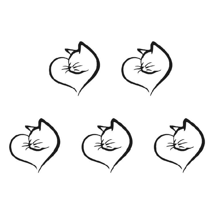 

Night Visible Cats Shape Car Window Sticker Safety Reflective Decoration Scratch Proof PVC Decal for Auto Enthusiasts
