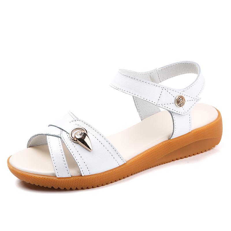 

Женские сандалии, повседневная и удобная женская обувь, обувь большого размера на мягкой подошве, сандалии на толстой подошве с ремешком для увеличения роста 40