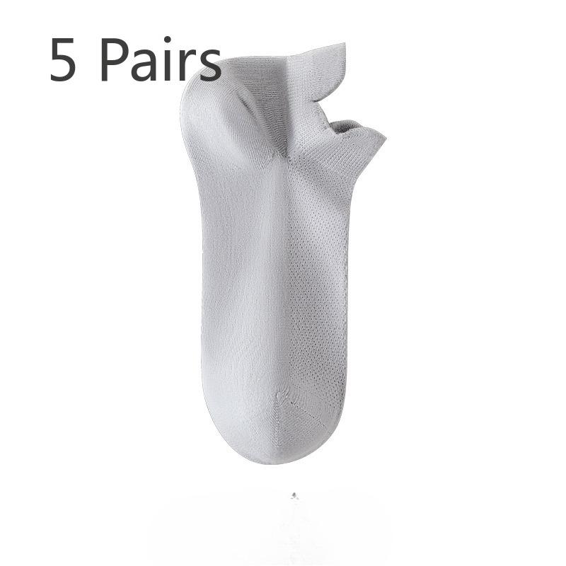 

5 пар женских летних нескользящих носков-лодочек, не сползающих с пятки, тонких коротких носков на весну и лето, женских носков, антибактериальных 5 pairs