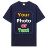 Custom T Shirt Customized T-shirt Personalized Tee Shirt Diy Print Your Photo Brand Logo Text Menunisex Cotton Tshirt Gift