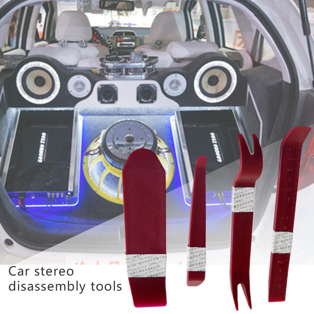 New 4\-Piece Interior Panel Removal Tools Car Audio Disassembly Plane Removal Tool Kit