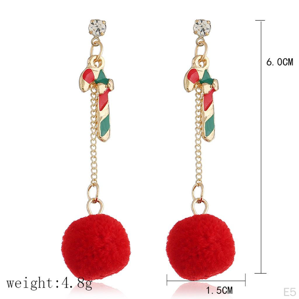 Drop Dangle Lovely Christmas Themed Earrings Festival Holiday Jewelry Decorations Kids Girls