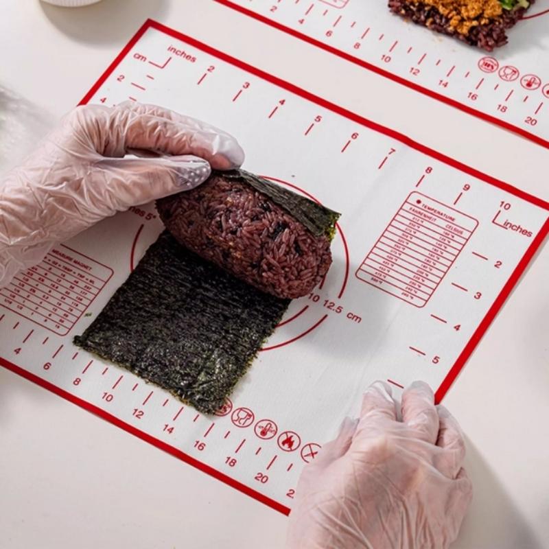 Tappetino da Forno in Silicone, Tappetino per Impastare, Stendere Pasta, Cucina, Crêpes, Impasto Pizza, Padella Antiaderente, Tappetino per Pasticceria