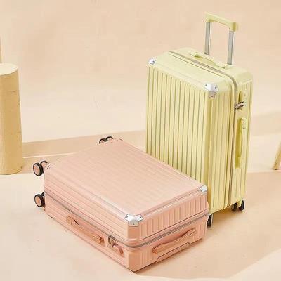 Universal Wheel Leather Trolley Suitcase - Large Capacity with Combination Lock for Men, Women, and Students