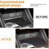Cup Holder Erts Coaster For Nissan Sentra Accessories 2025 2024     Center Console Liners Silicone Cup Mat Pad Interior Decoration(4Pcs Sets,Red