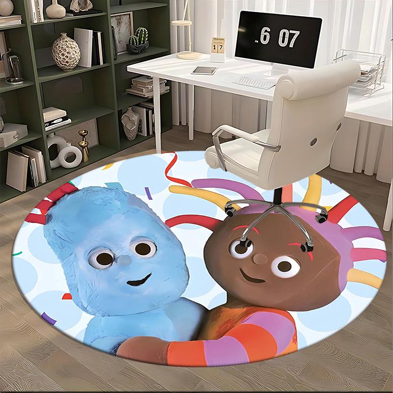 Iggle Piggle,Upsy Daisy Chair mat Round Rug Office carpet, Non slip, Suitable for Living Rooms, Bedrooms decor.1205136a