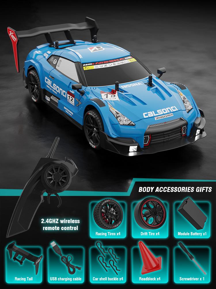 Non-Toxic 4Wd Rc Drift Car 1/14 Radio Controlled Racing Cars 50Km/H High Speed Electric Children'S Racing Vehicle Toys For Children Kids Gifts