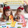 KETIEE Unicorn Drawing Projector Toys for Ages 5-7: Trace and Draw Projector for Kids with Cute Unicorn Look, Smart Art Sketcher Projector with 96