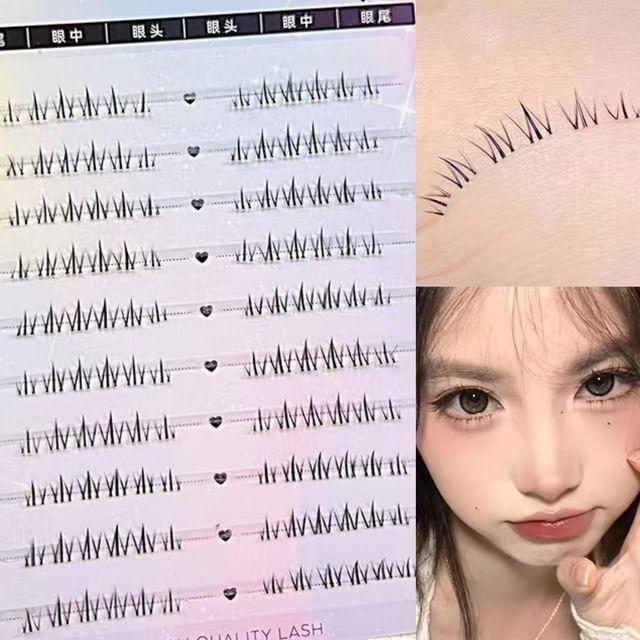 Aimo - Натуральные пучки-кластеры на нижнее веко Black - One Size