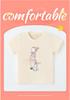 Summer 2026 Girls' Short-Sleeve T-shirt with 3D Rabbit Skirt Print - European and American Fashion